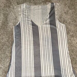 Striped Tank Top with Lace
